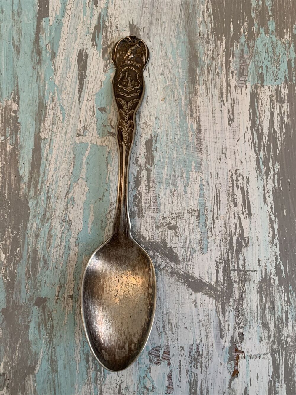 Wm Rogers International Silver Silverplate State Seals Spoon D.C.6" District of